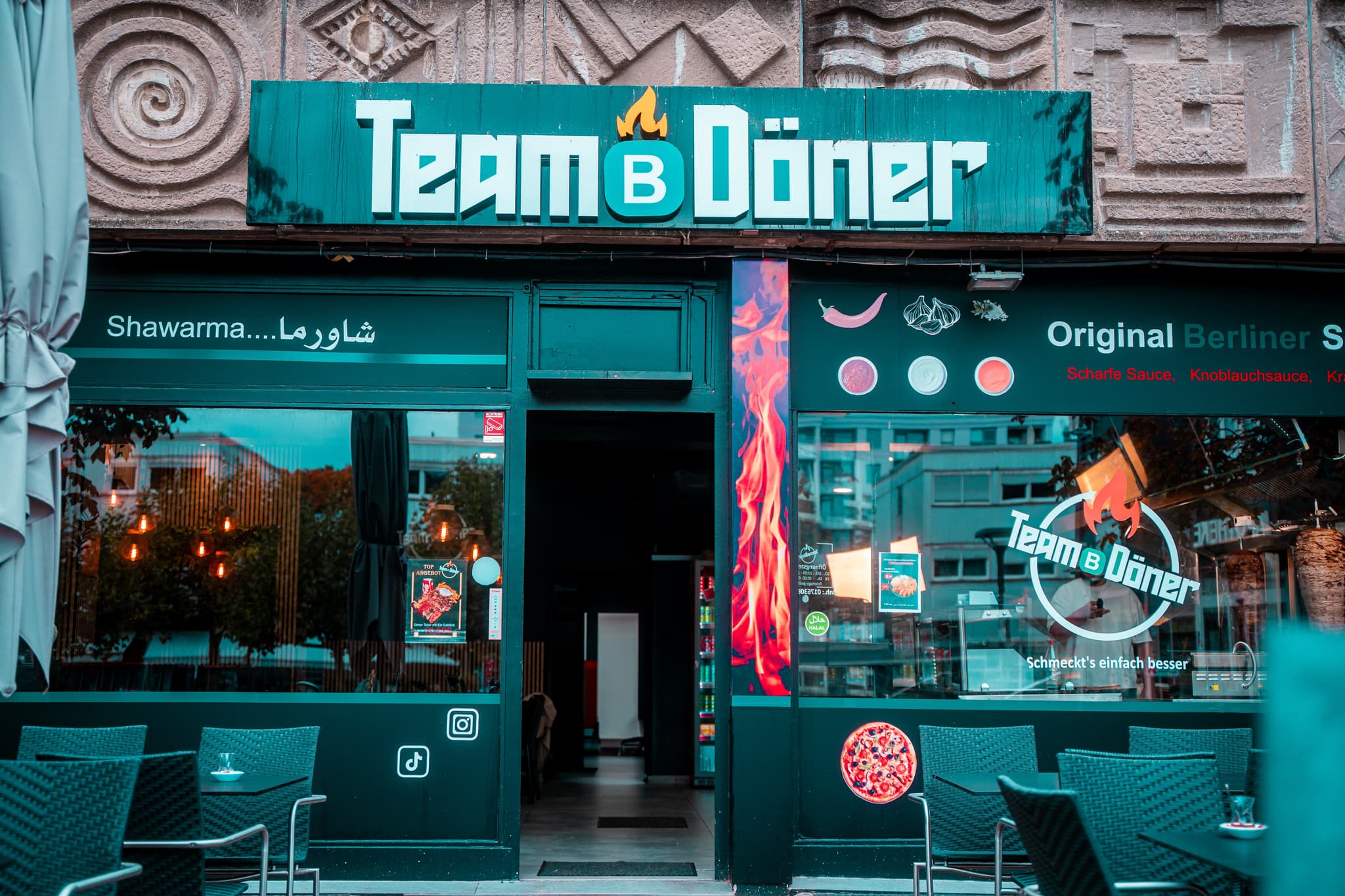 Team B Döner Ladenfront in Monheim am Rhein
